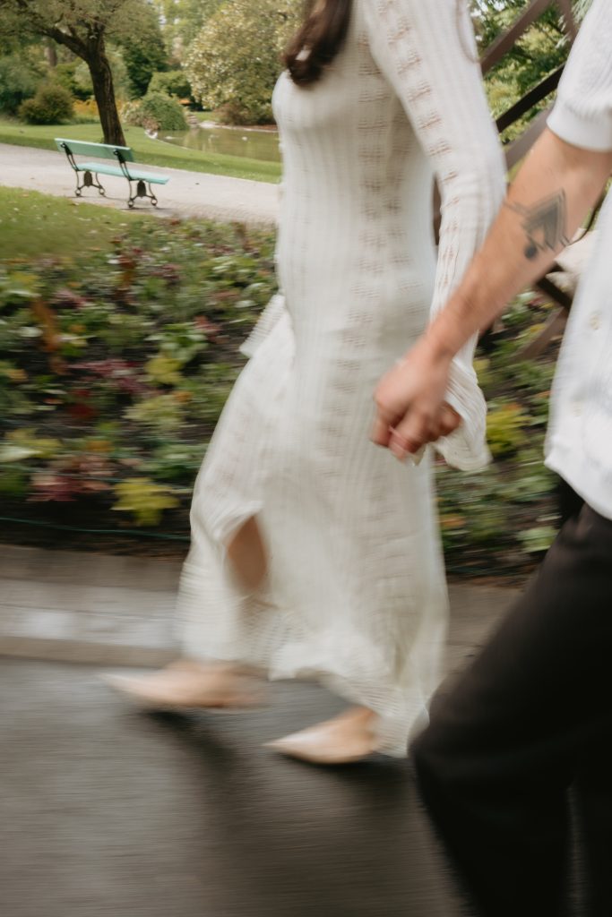 Arthur et Mélissa lors de leur séance couple à Angers