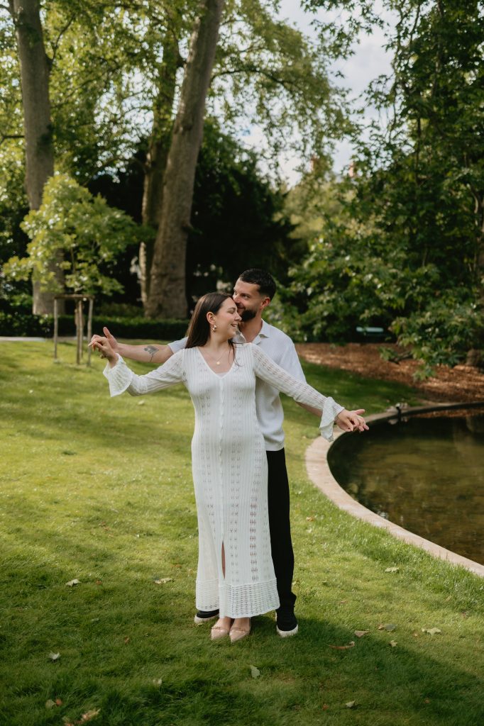 Arthur et Mélissa Naturels pendant leur séance photo